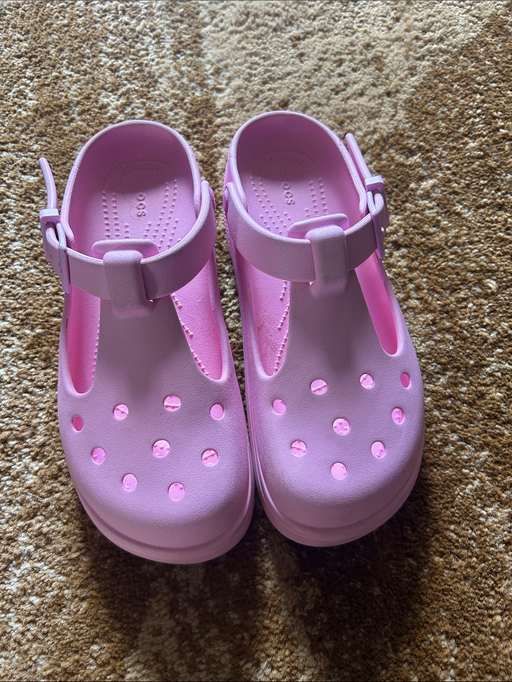 Cute Mary Jane - style Crocs with Adjustable Strap